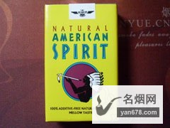 美国精神(美产免税软黄)香烟价格表（多少钱一包）